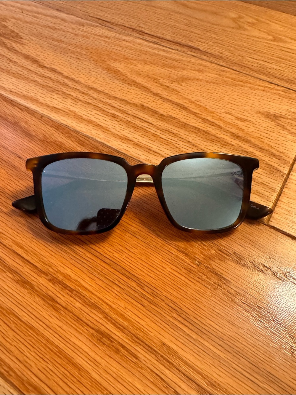 Tortoiseshell Reflective Sunglasses